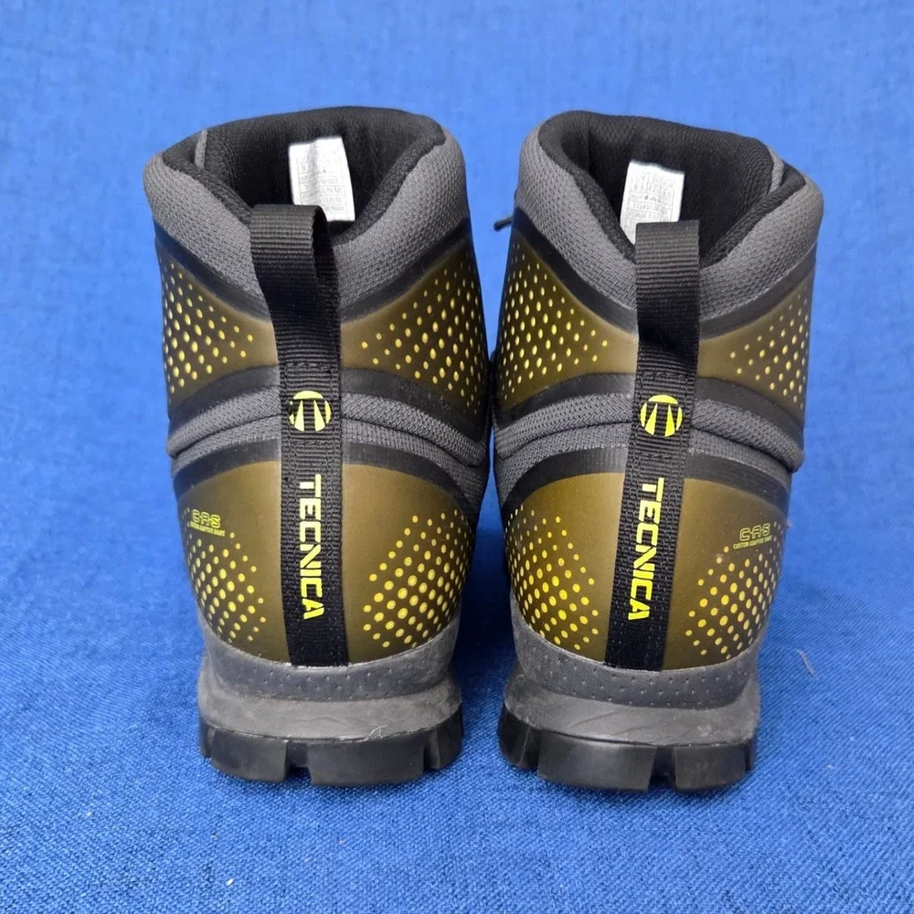 Tecnica Forge S GORE-TEX Men Hiking Boots Vibram Sole Gray Gold Trekking Sz 9.5